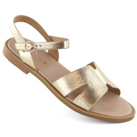 Sandales femme or métallisé Filippo DS3702 d'or