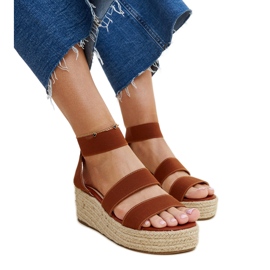 Sandales compensées marron Minna brun Sandales compensées marron Minna brun