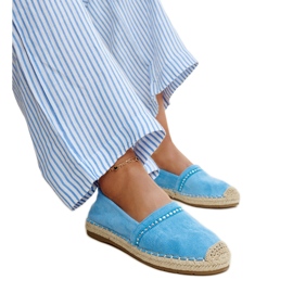 Espadrilles bleues avec strass Abia Espadrilles bleues avec strass Abia