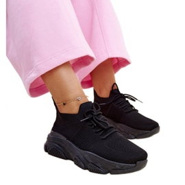 Baskets noires à semelle massive Kassi