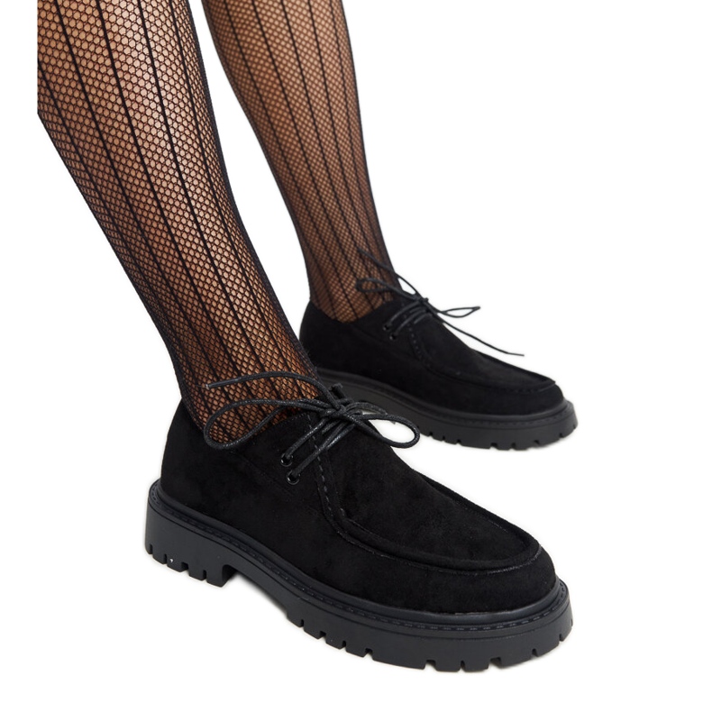 Chaussures Keiko classiques en daim noir le noir