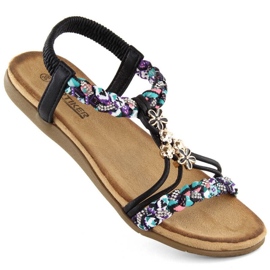 Artiker W HBH76B sandales à enfiler confortables, noir