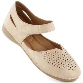 Sandales ajourées confortables eVento W EVE445, beige