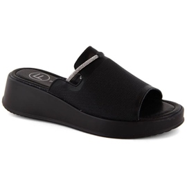 Filippo W PAW538A mules compensées en cuir noir le noir