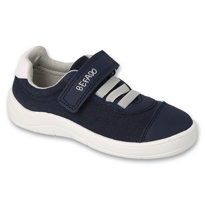 Chaussures de sport enfant Befado avec fermeture velcro, bleu marine/gris 451Y003