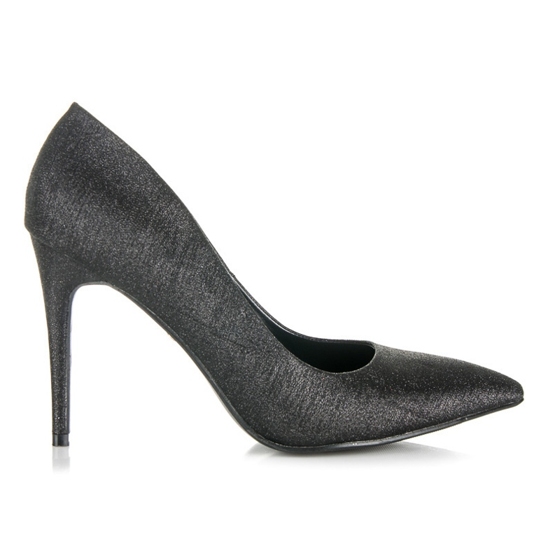 Talons hauts brillants le noir