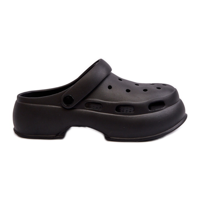 Tongs femme en mousse à semelle massive, Noir Danollia le noir