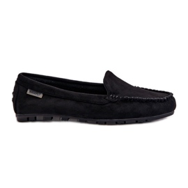 Mocassins pour femmes en suède écologique noir Amrutia le noir Mocassins pour femmes en suède écologique noir Amrutia le noir