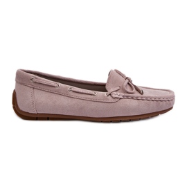 Mocassins Femme Daim Violet Si Passione