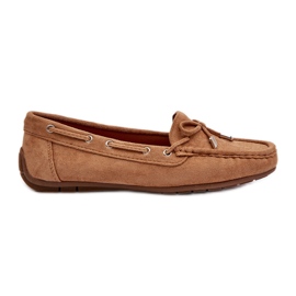 Mocassins Femme Camel Si Passione En Daim brun