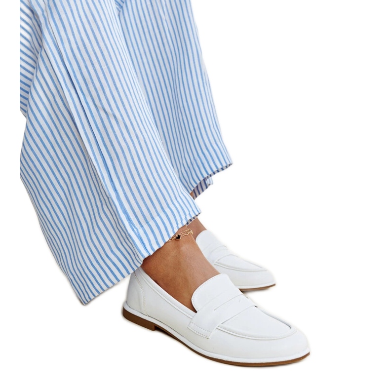 Mocassins Nasia classiques blancs blanche