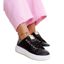 Baskets Antonietta noires avec strass le noir