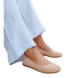 Ballerines beiges en éco-daim Jala