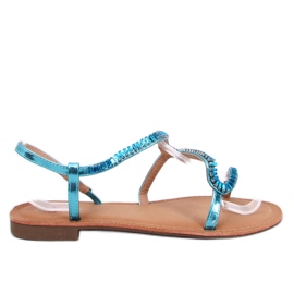 Sandales en cristal bleu Adani Sandales en cristal bleu Adani