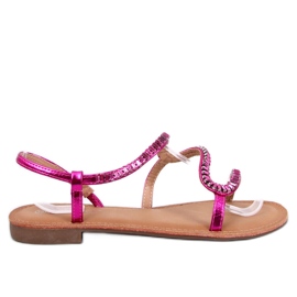 Sandales à cristaux Adani Fuchsia rose