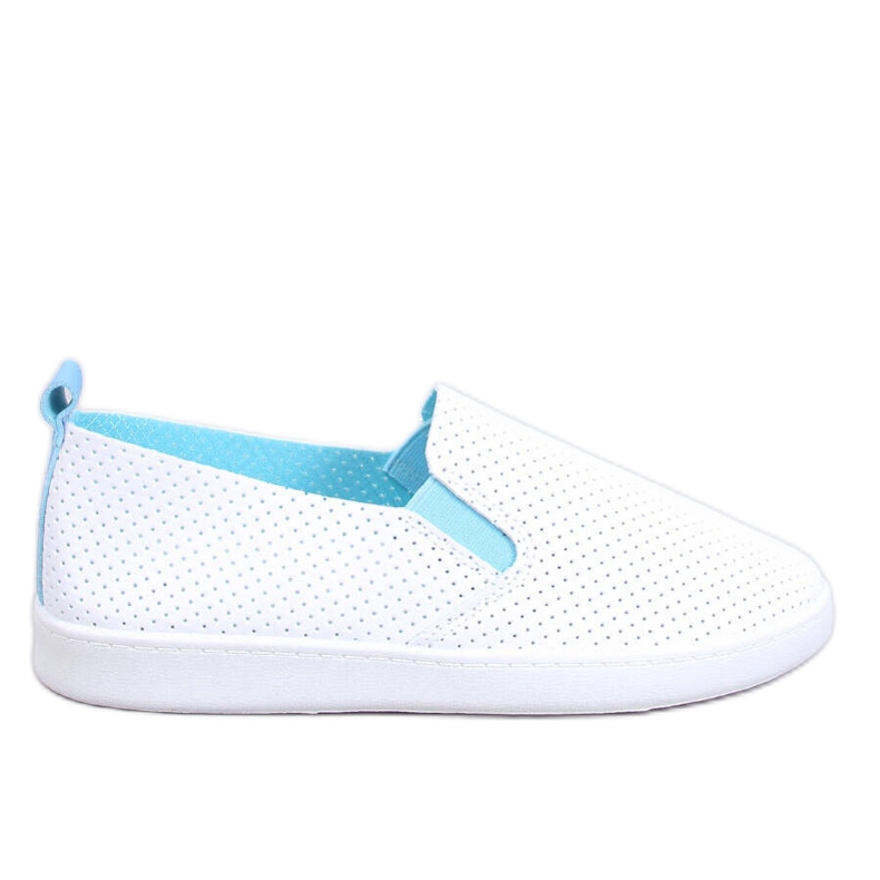Baskets à enfiler Jousse BLANC/BLEU blanche