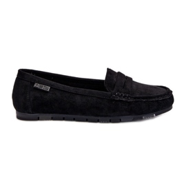 Mocassins en daim écologique pour femmes Big Star NN274929 système de mousse à mémoire de forme noir le noir