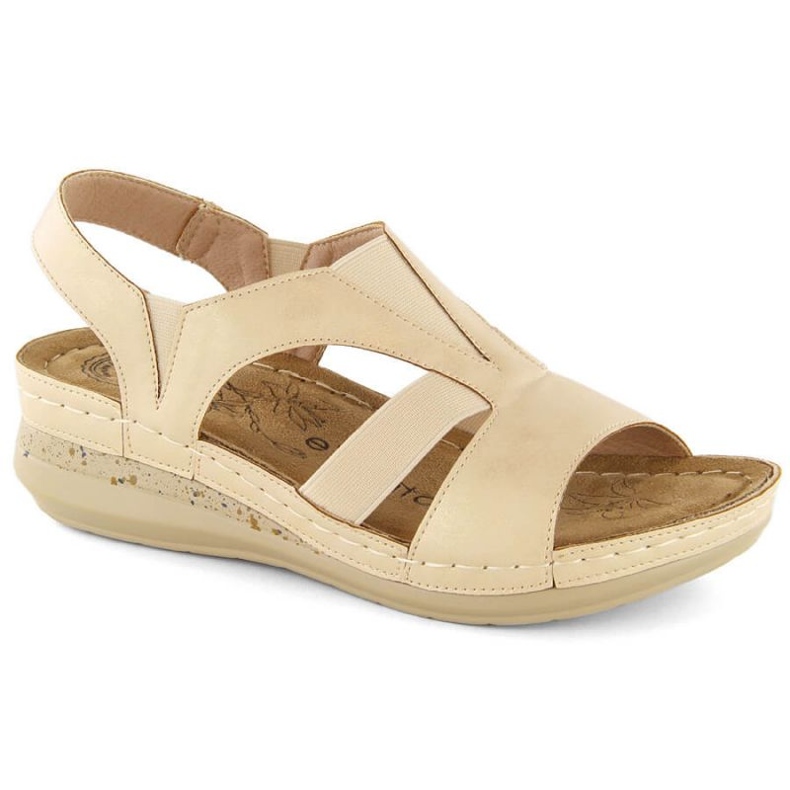 Sandales confortables eVento W EVE447, beige