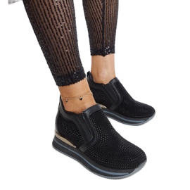 Baskets compensées Cadelaria noires