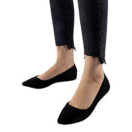 Ballerines noires à bout pointu Riv le noir