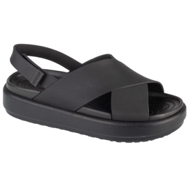 Crocs Brooklyn Luxe Strap W sandales 209407-060 noir
