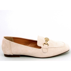 Mocassins femme à boucle Rhona Beige
