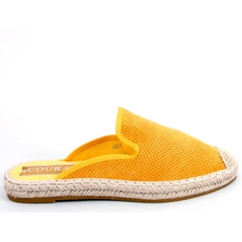 Carmen Espadrilles jaunes chaussons femme Carmen Espadrilles jaunes chaussons femme