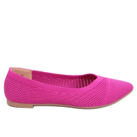 Ballerines ajourées amande Sotty Fuchsia rose