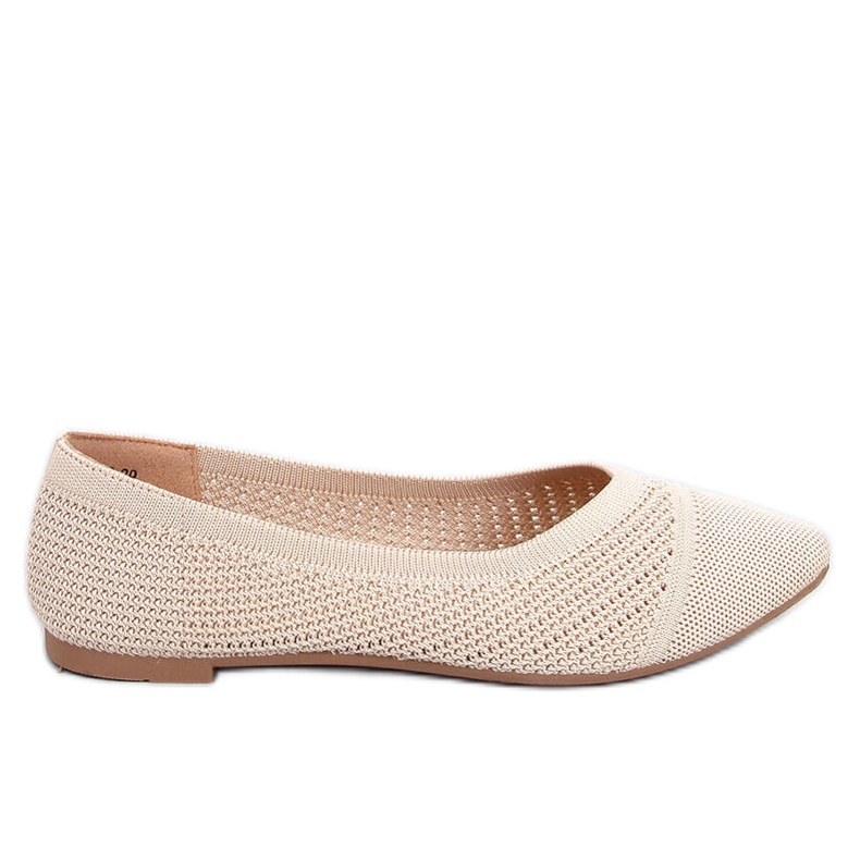 Sotty Ballerines ajourées beige amande