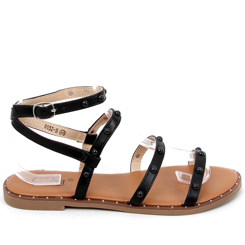 Sandales spartiates noires Hazel le noir