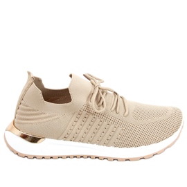 Baskets chaussettes Lars D.BEIGE