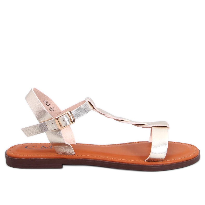 Sandales femme Pourta Or d'or