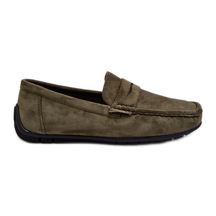 Mocassins Homme En Daim Vert Foncé Wesley