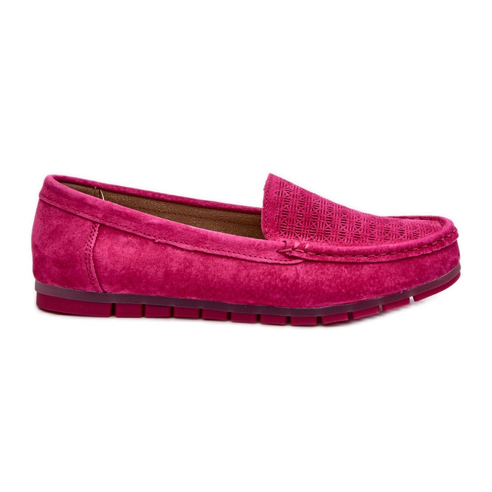Mocassins Femme Daim Fuchsia S.Barski LR755 rose