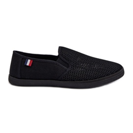 Baskets Ajourées Homme Noir Koboru le noir