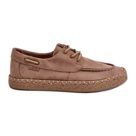 Espadrilles à lacets pour hommes Big Star NN174054 Beige