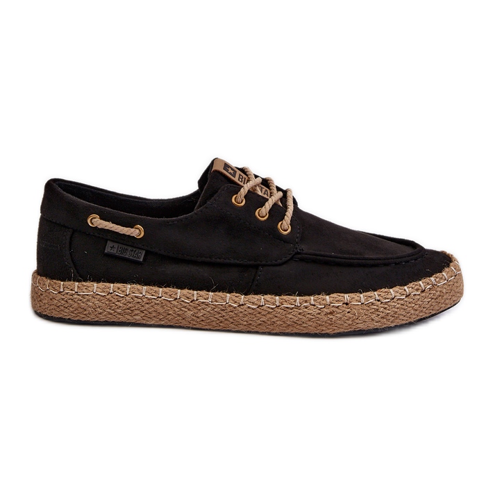 Espadrilles à lacets pour hommes Big Star NN174051 Noir le noir Espadrilles à lacets pour hommes Big Star NN174051 Noir le noir