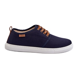Baskets Big Star pour hommes NN176002 Système de mousse à mémoire de forme Bleu marine