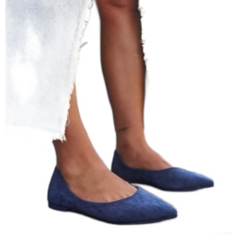 Ballerines Mays à bout pointu bleu Ballerines Mays à bout pointu bleu