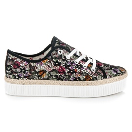 Kylie Espadrilles en dentelle à fleurs multicolore Kylie Espadrilles en dentelle à fleurs multicolore