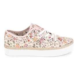 Kylie Espadrilles en dentelle à fleurs multicolore