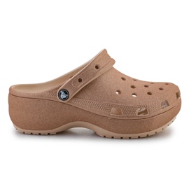 Tongs Crocs Classic Platform Glitter Clog 207241-2DS brun
