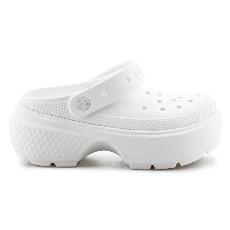 Tongs Crocs Stomp Clog 209347-0WV blanche Tongs Crocs Stomp Clog 209347-0WV blanche