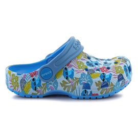 Tongs Crocs Disney Stitch Classic Clog 209471-4TB pour tout-petits bleu