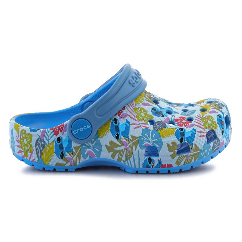 Tongs Crocs Disney Stitch Classic Clog 209471-4TB pour tout-petits bleu
