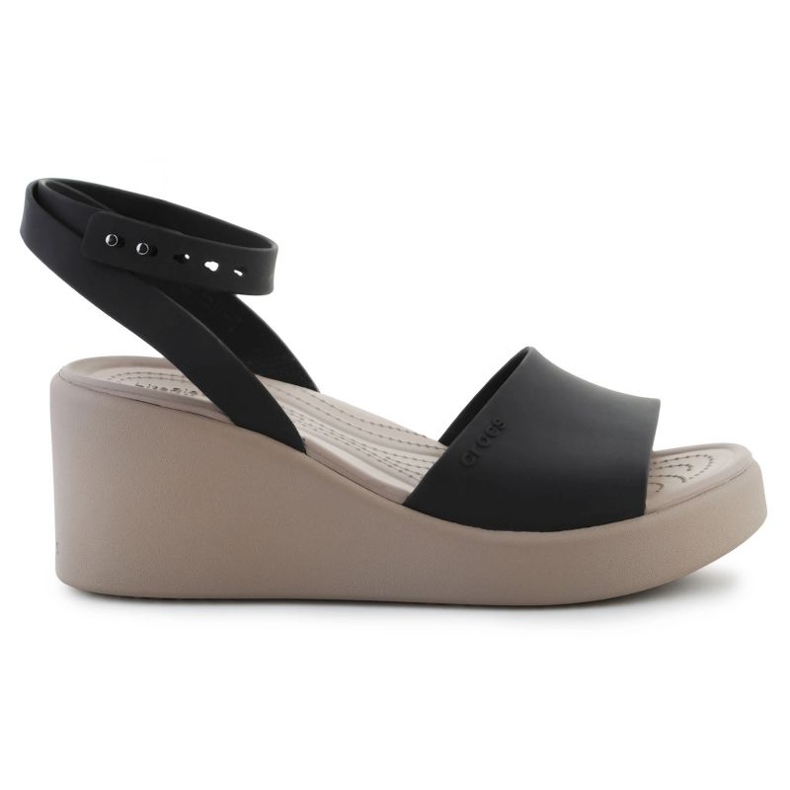 Crocs Brooklyn Sandales compensées à bride de cheville 209406-07H le noir