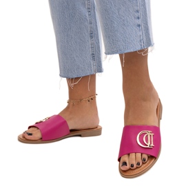 Tongs rose foncé avec boucle d'Almeita