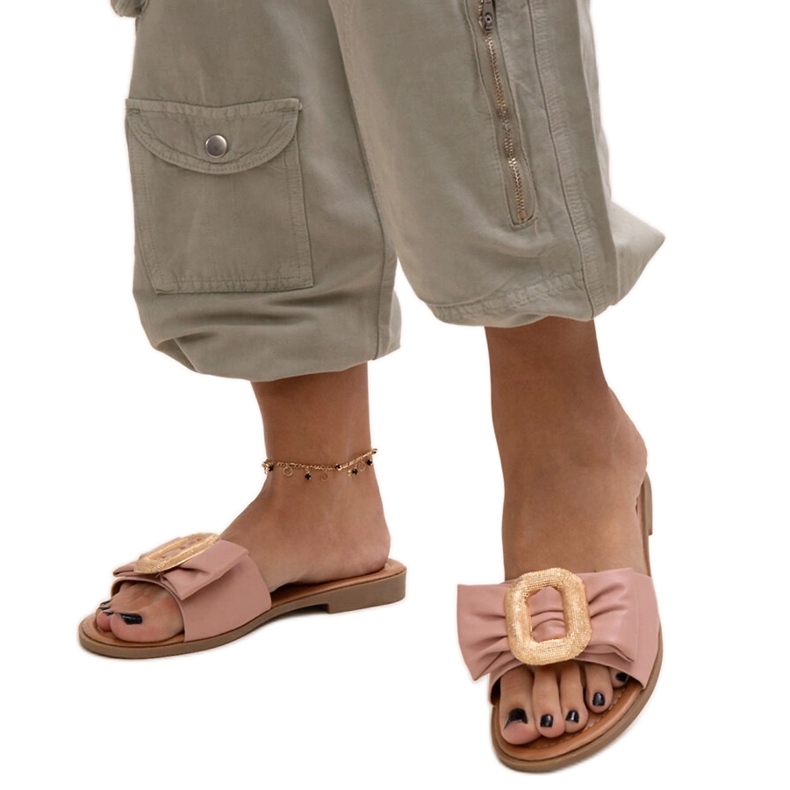 Tongs roses avec boucle Limera