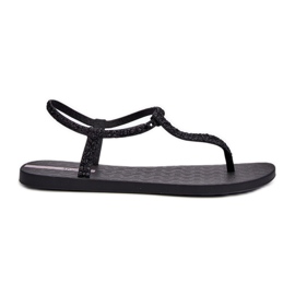 Tongs pour femmes avec paillettes 26914 Ipanema Class Brilha Fem Noir