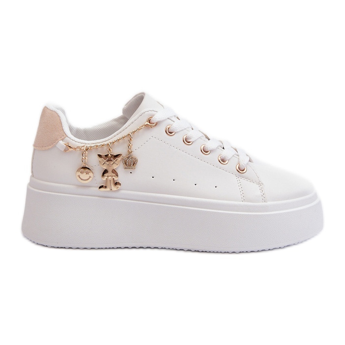 Baskets à plateforme et pendentifs pour femme, blanc Tivissa blanche Baskets à plateforme et pendentifs pour femme, blanc Tivissa blanche